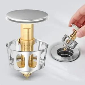 교체용 세면대 세면기 황동 거름망 팝업 물 마개 캡 R (WFHWECH)