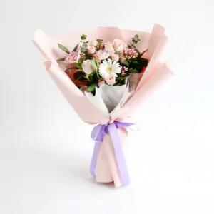 퓨어퍼플 생화꽃다발