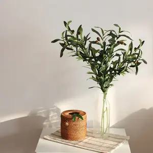 올리브 나무 조화 가지 100cm 대형 [나뭇잎 식물 인조나무가지 인테리어 조화장식 소