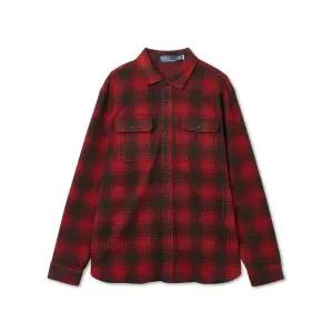 [폴로 랄프 로렌]POLO RALPH LAUREN 플래드 니트 플란넬 워크셔츠-레드 MNPOWOV16823252-600 897664