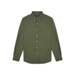 [폴로 랄프 로렌]POLO RALPH LAUREN 커스텀 핏 가먼트 다이 옥스포드 셔츠-다크 그린 MNPOWOV16824107-3...