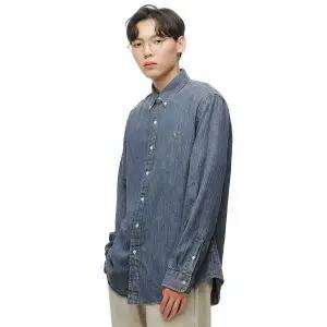 [폴로 랄프 로렌]POLO RALPH LAUREN 커스텀핏 데님 셔츠 - 블루 MNPOWOV16820449-410 896622