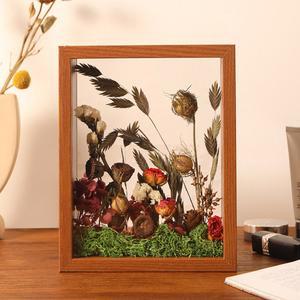 꽃다발보관 생화 말리기 케이스 우드 선물 장식장 웨딩 부케 보존병 바구니 박스 상자