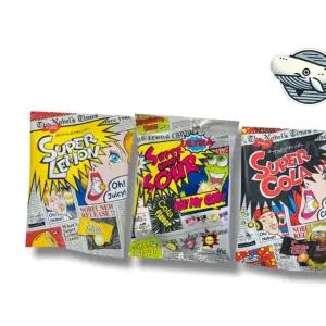 새콤달콤 슈퍼사워 젤리캔디 콜라맛 레몬맛
