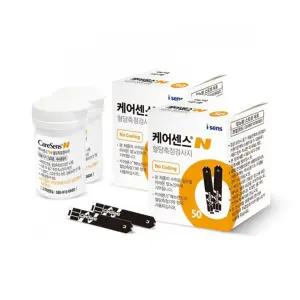 (27년8월까지)아이센스 케어센스N 혈당시험지 100매 혈당측정검사지