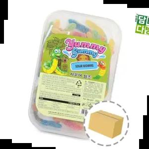 야미지렁이젤리 야미 사우어 웜즈 (12개입) 200g 1BOX
