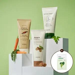 [스킨푸드][쿠폰가14,580원][1+1]클렌징폼 150ml 당근/미나리/도토리 + (증정)샤인머스캣마스크1매