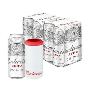 오비맥주 버드와이저 제로 500ml 캔쿨러 패키지(500ml 8캔+캔쿨러1개 소비기한 26년 3월 6일))