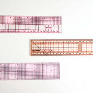 (오렌지미싱) 그레이딩자 24인치 60cm 방안자 3가지 직선자