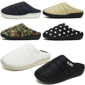 [즉할30%]스부 겨울 슬리퍼 모음 남자 여자 리사이클 퍼마넷 야외 실내 패딩신발