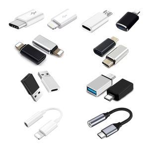 C타입 젠더 5핀 아이폰 8핀 젠더 이어폰 라이트닝 변환 OTG USB 오디오 3.5mm