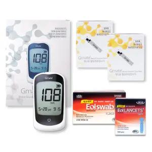 필로시스 지메이트 오리진 혈당측정기+시험지100매+침110개+솜100매 혈당측정기