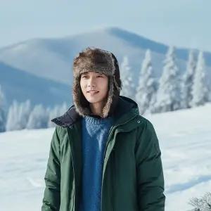 아일렌 따수운 남성 방한모자 겨울 털 군밤 귀달이모자