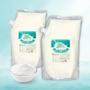 밀크아트 수제요거트 플레인요거트 2000ml 2팩 [무가당]