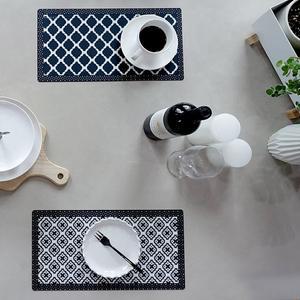 [엘라다이닝]항균 TPU 방수 모노블랙 식탁매트 S 엘라다이닝