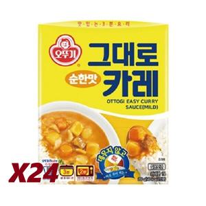 오뚜기 그대로카레 순한맛200g x24개 (1박스) /