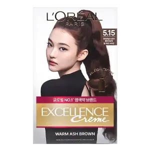 로레알 엑셀랑스 크림 염색약 5.15 웜 애쉬 브라운