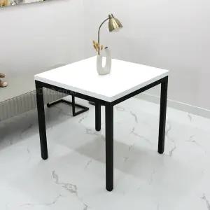 튼튼한 철제 조립식 프레임 발코니 2인용 티 테이블 900 x 900 정사각 북 카페 탁자