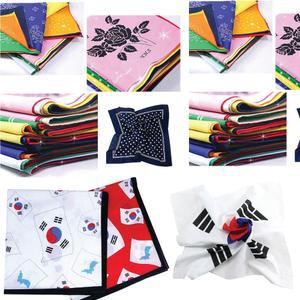 [국내생산]손수건/캐릭터100종/어린이/스카프/순면/아기 손수건/기저귀/아동/턱받이/목욕/가제/가제/머풀러