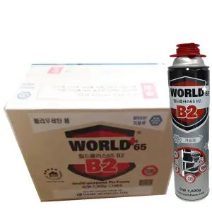 겨울용 월드플러스65 B2 동절기 우레탄폼 난연성 충진 단열 방음 고정 박스 15입