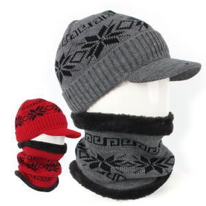 눈꽃 니트 방한모자세트 겨울모자 목토시 넥워머세트