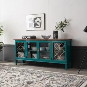 클레식 빈티지 엔틱 수입 빈티지 엔틱 엘라 티 블루 홈빠 장식장