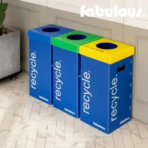 패블러스 리사이클 폴드 60리터 플라스틱 접이식 분리수거함