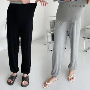 [보리보리/보리맘]심리스 찰랑 임산부 조거 팬츠 복대형 임부복 바지 임부바지 ID297