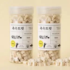 [무료배송] 고양이전용 동결건조 촉촉트릿 - 북어 45g x 2개
