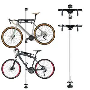 아트박스/본젠 KB-383 자전거 실내 듀얼 거치대 폴 스탠드랙 3m