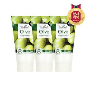 온더바디 더내추럴 촉촉 올리브 클렌징폼120g×3개