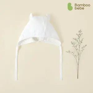 [보리보리/밤부베베]화이트크림 아기모자_클린화이트