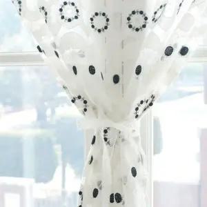 [텐바이텐][모모제작소]에일리 레이스 코튼자수 북유럽 가리개커튼 79x117