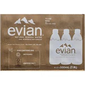 에비앙 천연광천수 330ml X 24개/생수