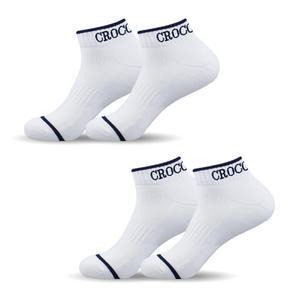 크로커다일 스포츠 쿠션 피트 단목 양말 CD208CD210, 여성용 네이비, 4족