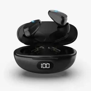 .블루투스 5.4이어폰 LED배터리표시 C타입 블랙 STW6