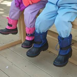 [따블리에] 유아 아동 방한 방수 스트링 패딩 털부츠