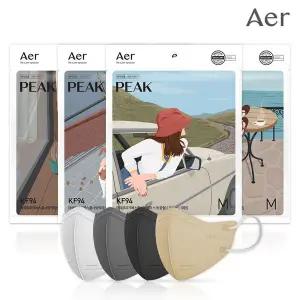 [아에르 공식] KF94 피크 마스크 50개입 (M,L) 8종 택 1