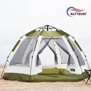 [NS홈쇼핑]카키넷 원터치 텐트 대형/그늘막텐트/피크닉/돔텐트/팝업텐트/자동텐트/대형텐트/모기장/캠..