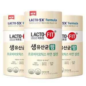 락토핏 생유산균 팜 플러스 아연 셀렌 3통(180일) 포스트바이오틱스 5X-포뮬러 영양제