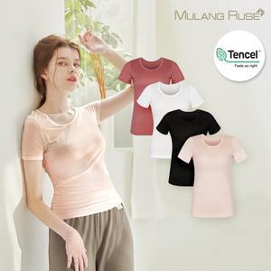 [물랑루즈]렌징 모달 소프티 여자 반팔티 4종택1 기본티/모달/이너티