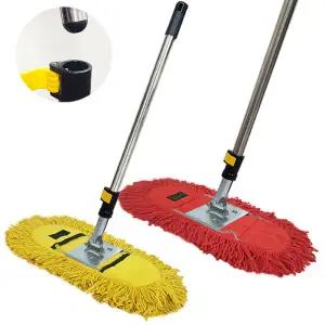 (세트) 국산기름걸레 40cm+레버형밑판+자루