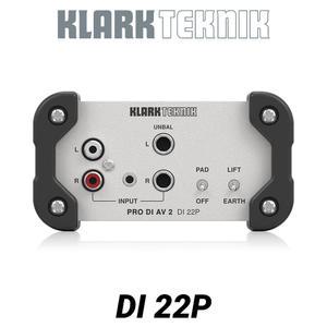 클락테크닉 DI 22P 패시브 스테레오 다이렉트박스 DI박스