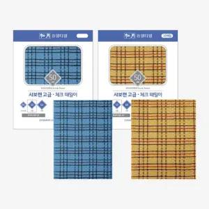 송월 샤보렌 체크 때밀이 보통강도/때타올 때수건 목욕수건 사우나 양면 각질제거 때장갑 샤워타월 때미리