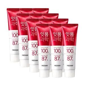 메디안 잇몸과학 치약 스트롱민트 120g 3입 4개 /시린이