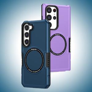 [아미크]갤럭시 S25 S24 S23 S22 S21 울트라 플러스 엣지 FE 맥세이프 자석 범퍼 하드 논슬립 케이스