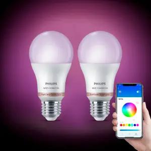 필립스 위즈 컬러 앰비언스 LED 스마트 전구 동작감지 스페이스 센싱 패키지 2ea