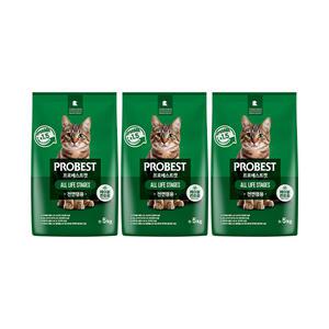 프로베스트 캣 헤어볼 전연령, 5kg, 3개