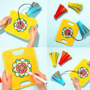 [문구티쳐] 민화샵 폼보드 판제기치기 만들기 diy 명절 한가위만들기 추석 설날 제기