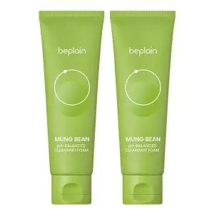 비플레인 녹두 약산성 클렌징폼 폼클렌징 80ml 2개